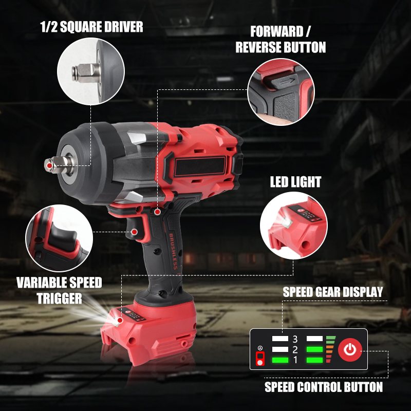 Cordless Impact Wrench 1/2 inc - огляд і ціна Torque Wrench